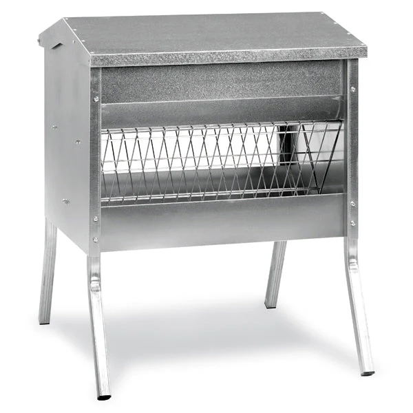Gaun Reinforced Galvanized Steel Forage Rack with Lid for Livestock – 1 Metric Ton Capacity