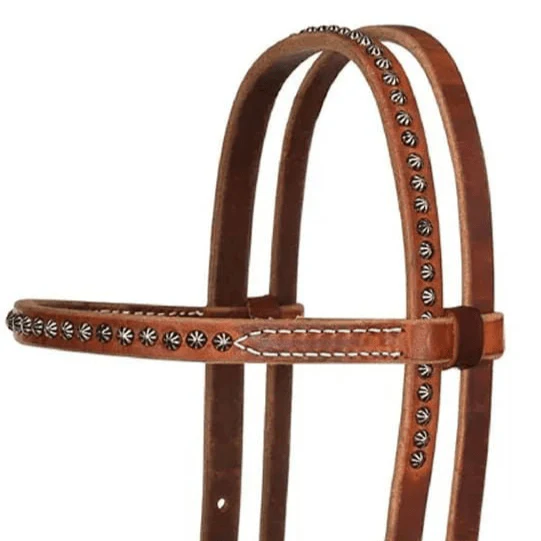 Reinsman Rosewood & Spots Browband Headstall, Full - Image 2