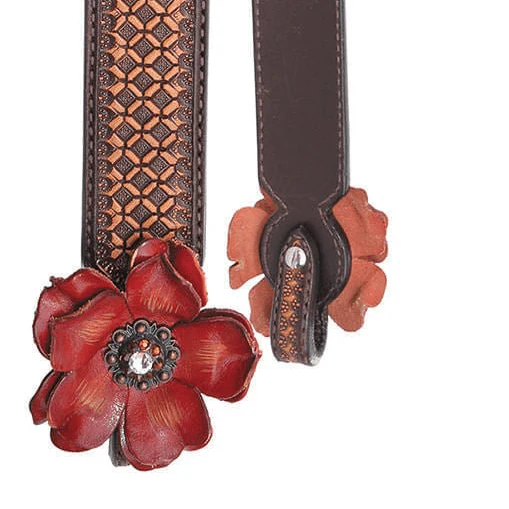 Reinsman Sarah Rose Vintage Sliding Ear Headstall - Image 2