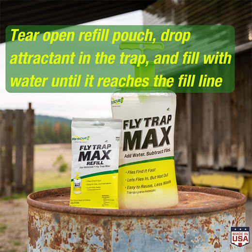 RESCUE! Fly Trap Max - Reusable Outdoor Fly Control Trap with Refill Option - Image 3
