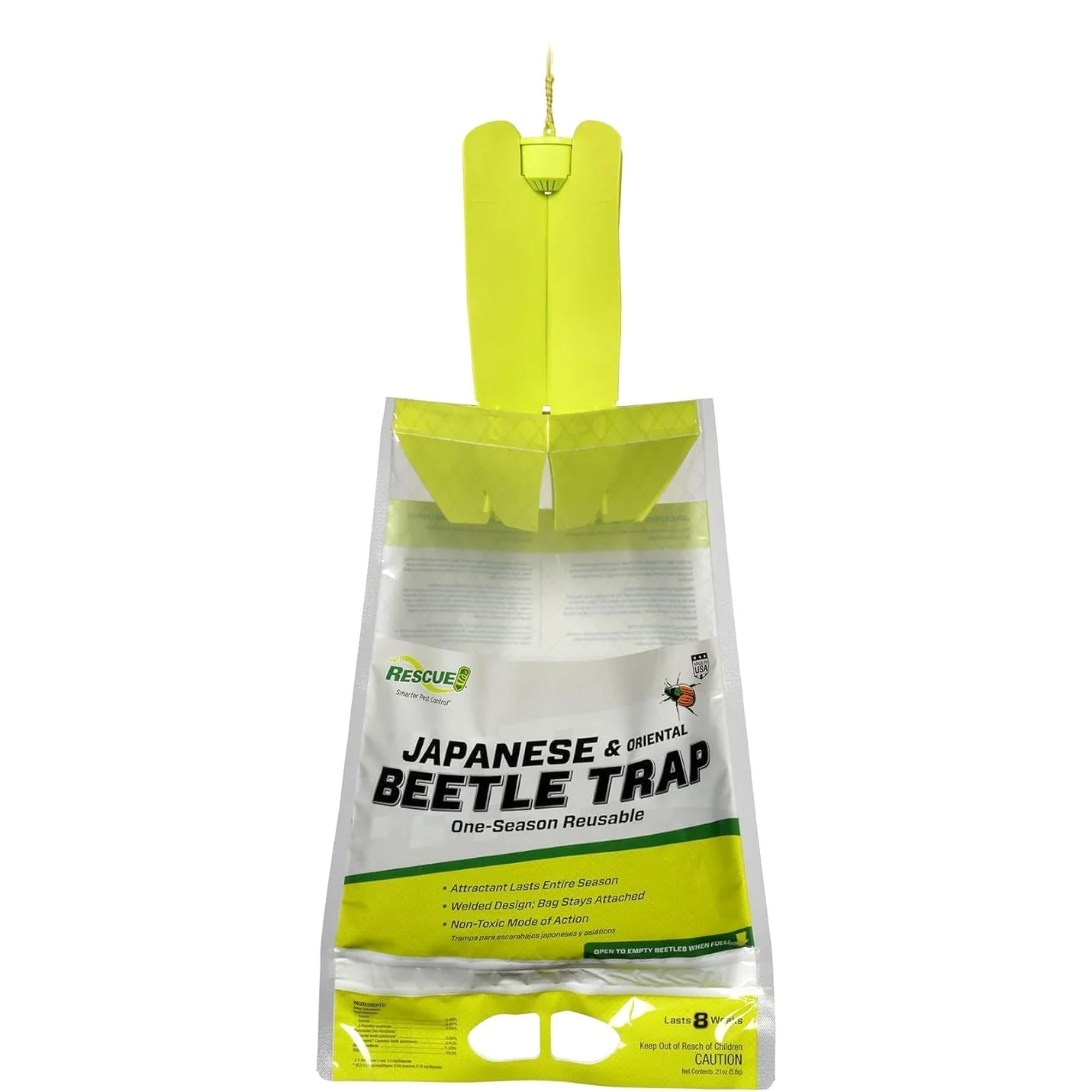 RESCUE! Japanese & Oriental Beetle Trap & Refills - Reusable, Non-Toxic Garden Pest Control - Image 3