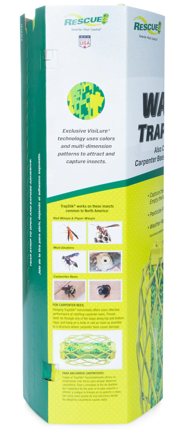 RESCUE! TrapStik for Carpenter Bees, Wasps and Mud Daubers - Image 2