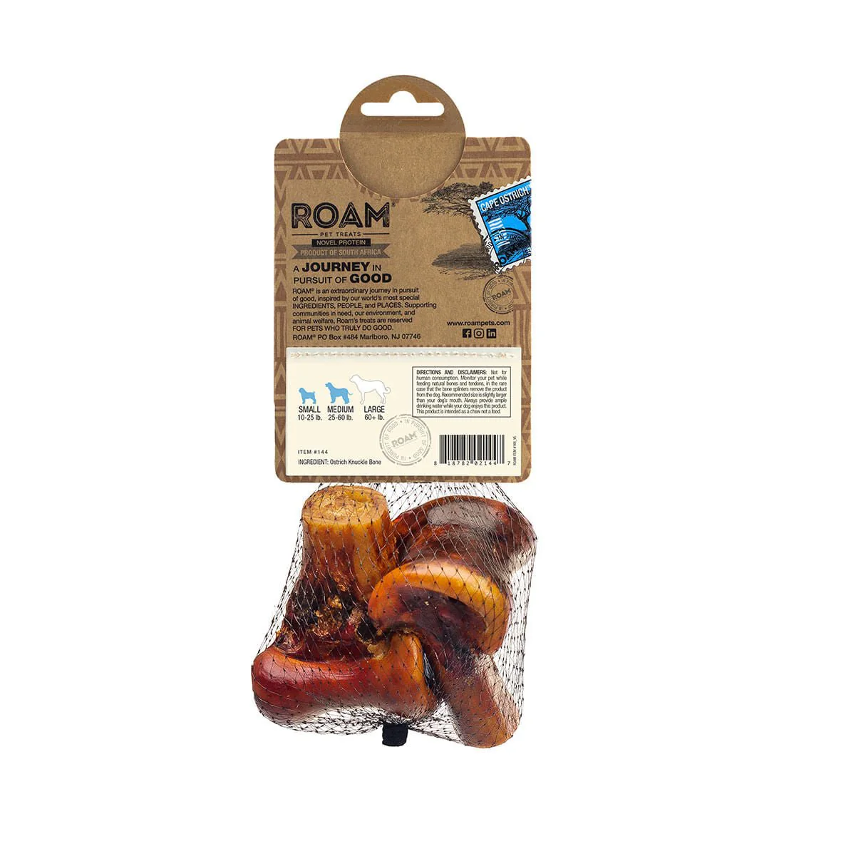Roam Dog Treats Gnawkle Cape Ostrich - Image 5