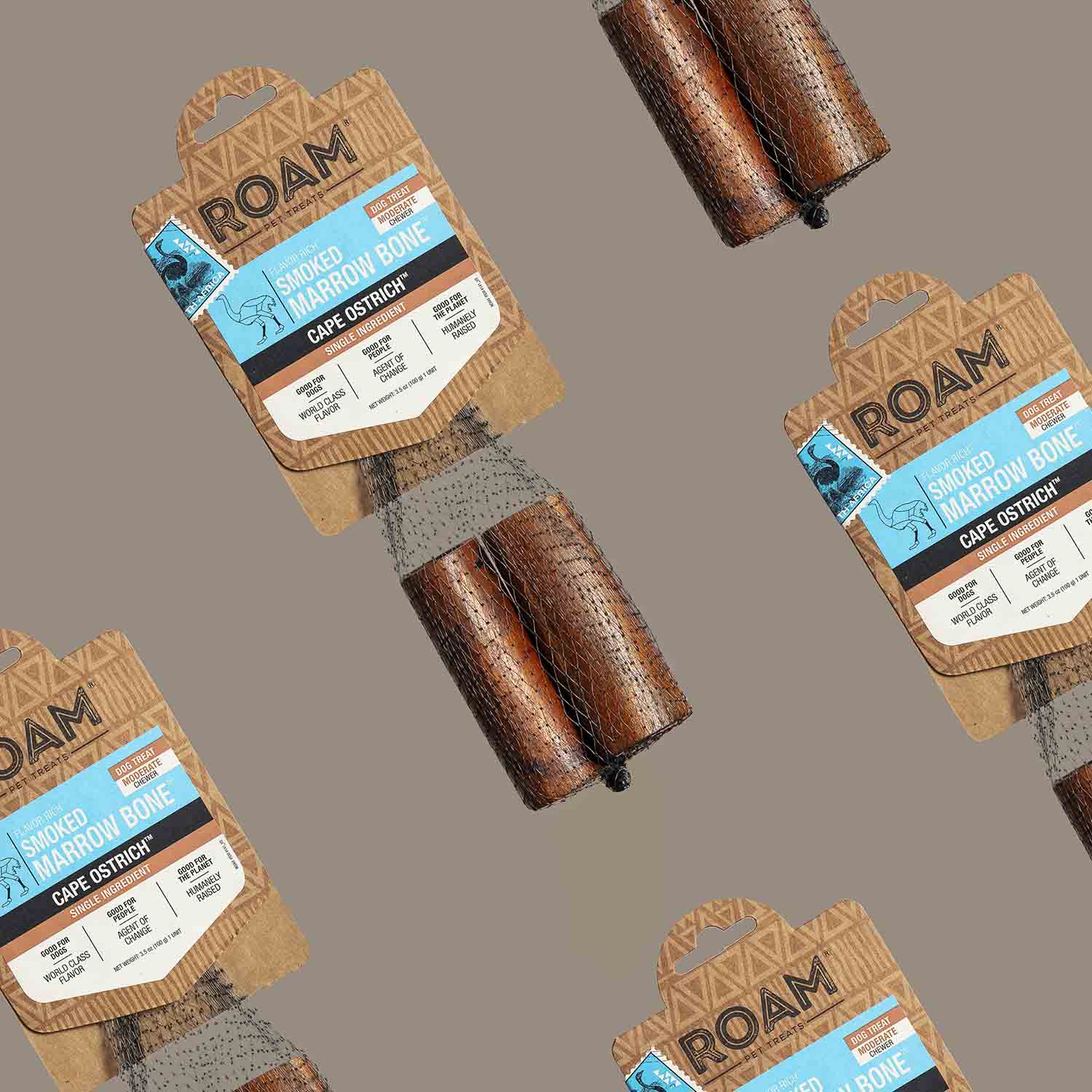 Roam Dog Treats Smoked Marrow Cape Ostrich Bone - Image 12