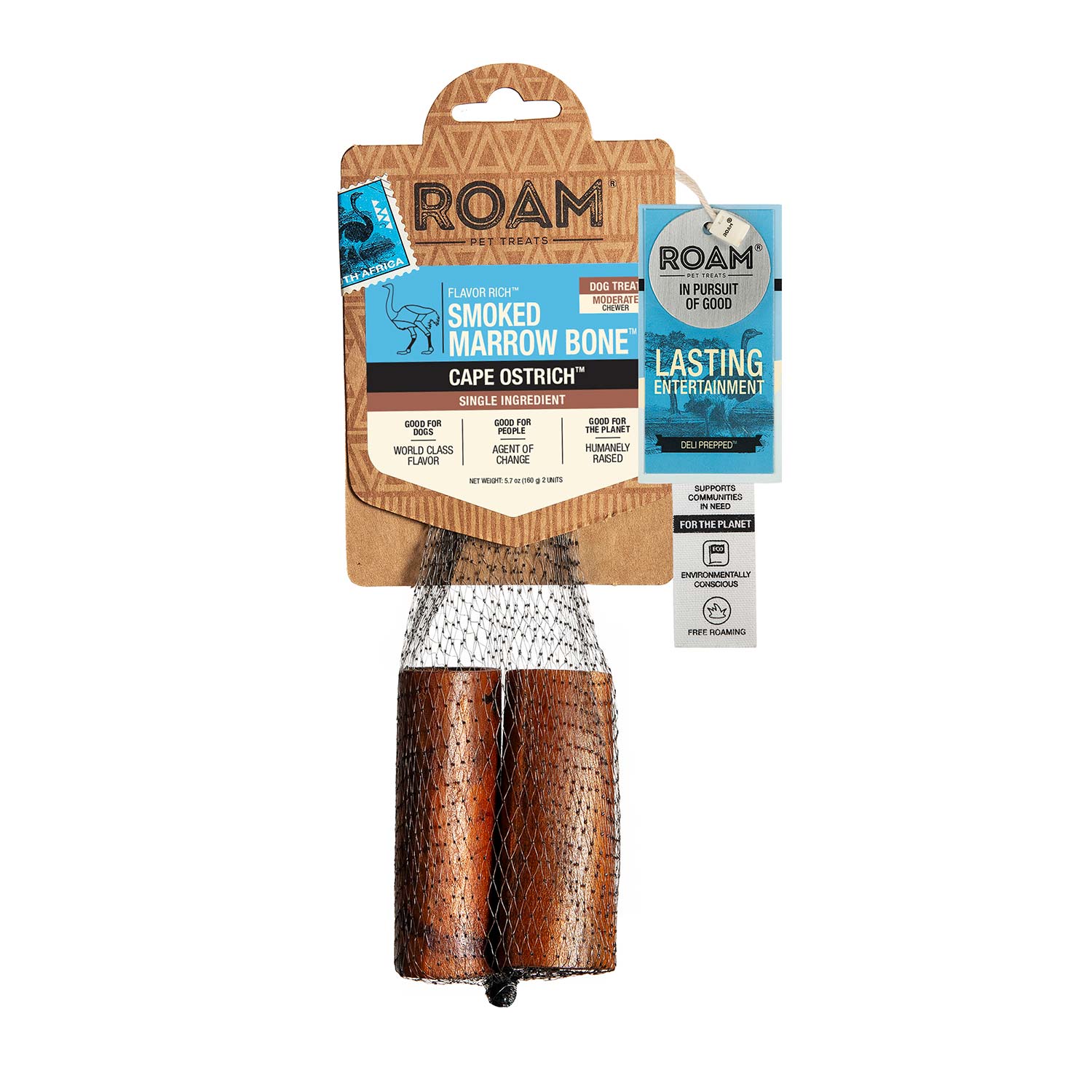 Roam Dog Treats Smoked Marrow Cape Ostrich Bone - Image 2