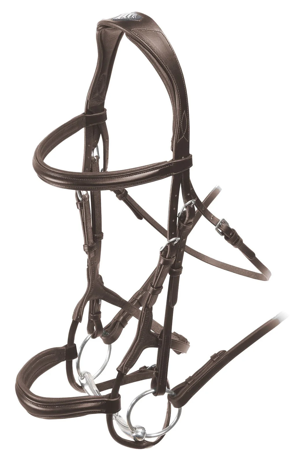 Velociti Rolled Padded Cavesson Bridle - Image 12