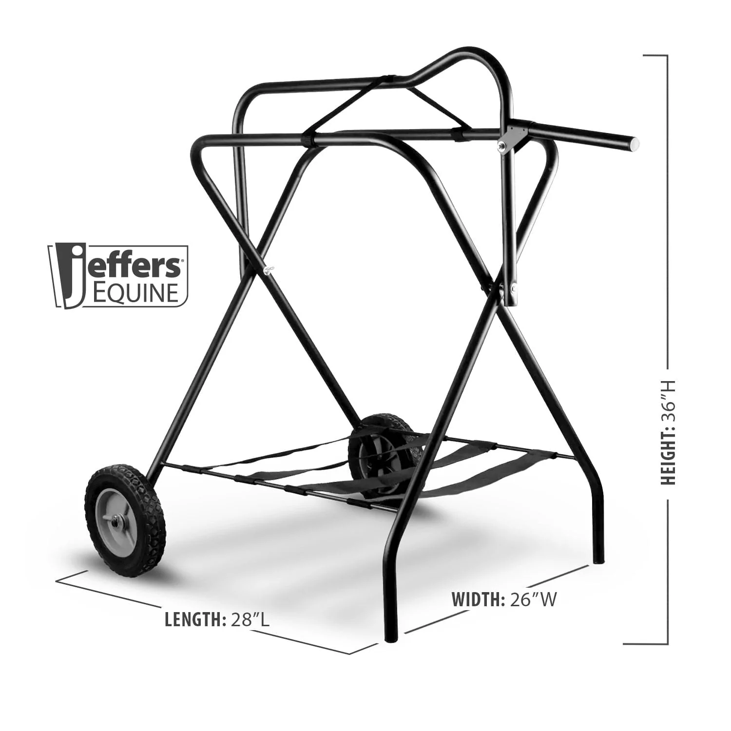 Jeffers Rolling Folding Saddle Rack - Image 4