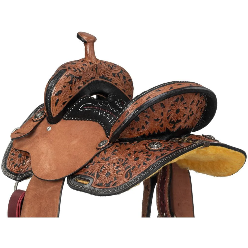 Royal King Two Tone Youth Hawley Barrel Saddle Package - Image 4