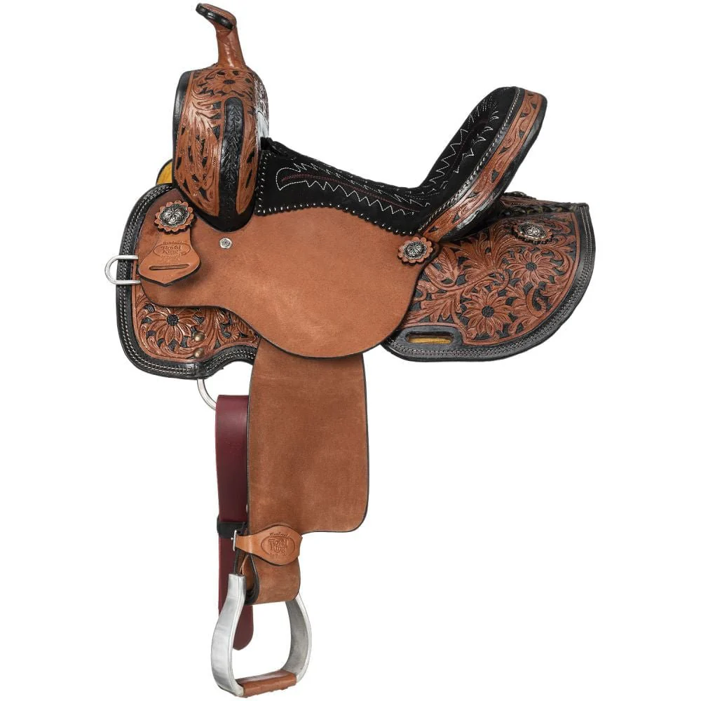 Royal King Two Tone Youth Hawley Barrel Saddle Package - Image 5