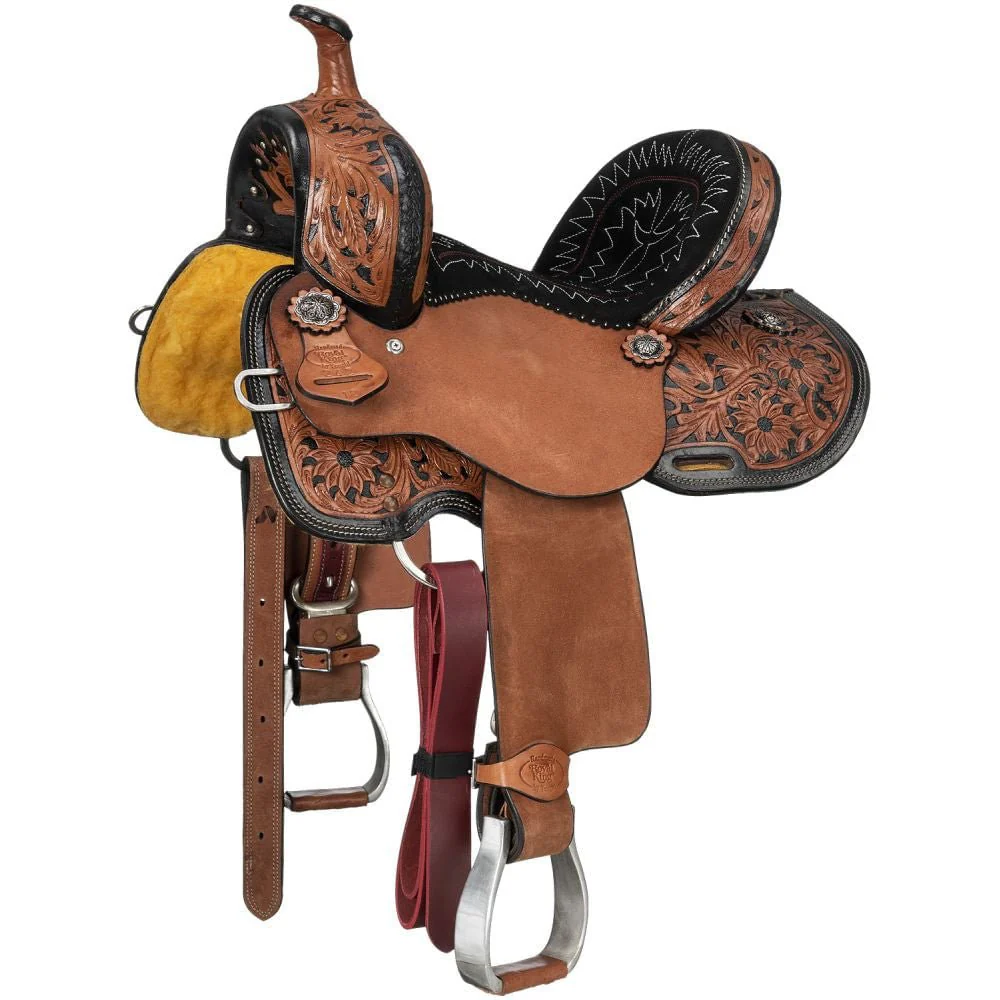 Royal King Two Tone Youth Hawley Barrel Saddle Package - Image 6