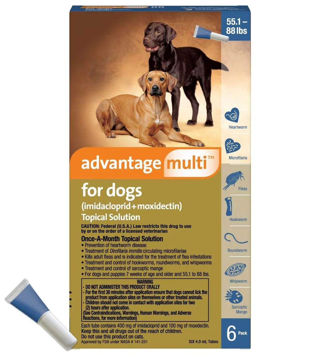 Rx Advantage Multi for Dogs (imidacloprid + moxidectin) Topical Solution - Image 10