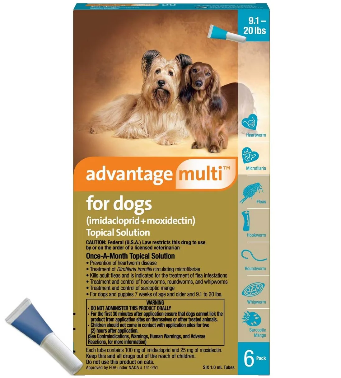 Rx Advantage Multi for Dogs (imidacloprid + moxidectin) Topical Solution - Image 15