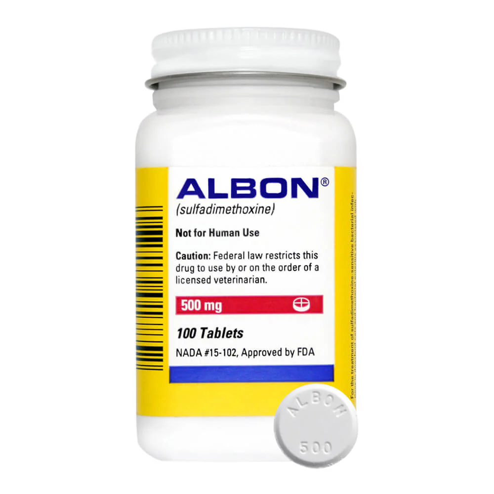 Rx Albon (sulfadimethoxine) Tablets for Dogs & Cats - Image 7