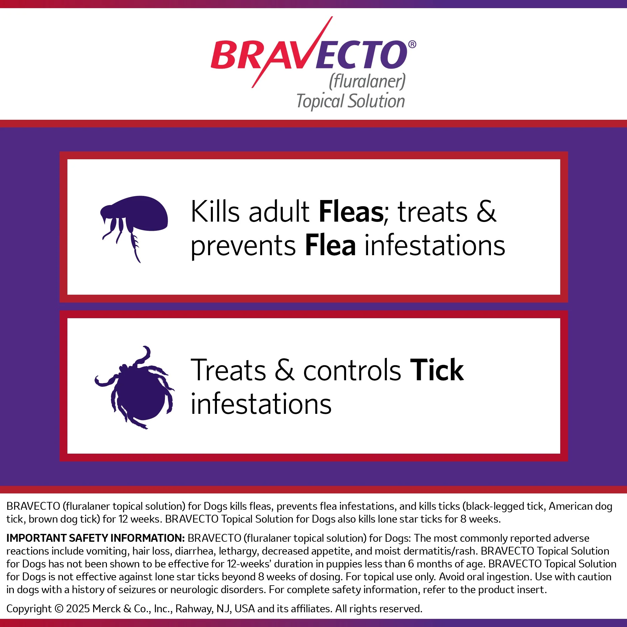 Rx Bravecto (fluralaner topical solution) Flea & Tick 12-Week Topical for Dogs - Image 4