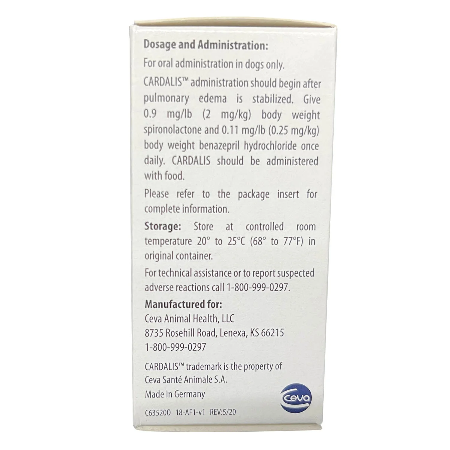 Rx Cardalis (spironolactone and benazepril hydrochloride) Chewable Tablets for Medium Dogs, 40mg, 30 ct - Image 5