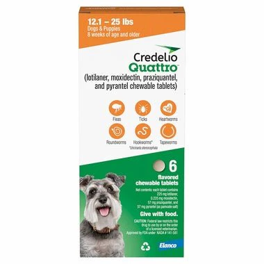 Rx Credelio Quattro Flea & Tick Chewable Tablets for Dogs - Image 5