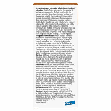 Rx Credelio Quattro Flea & Tick Chewable Tablets for Dogs - Image 6