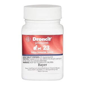 Rx Droncit (praziquantel) Cestocide Tablets for Cats, 23 mg - Image 2