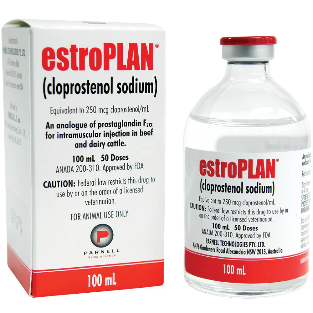 Rx EstroPLAN (Cloprostenol Sodium) Injection for Cattle, 100 mL