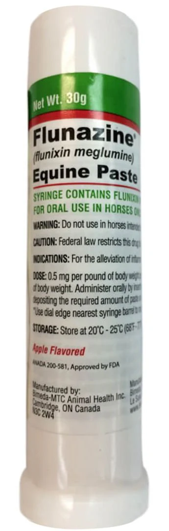 Rx Flunazine (flunixin meglumine) Equine Paste x 30gm tube
