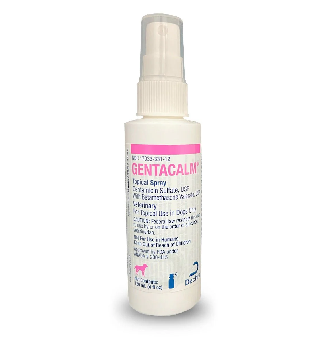 Rx Gentacalm Topical Spray, 120 mL