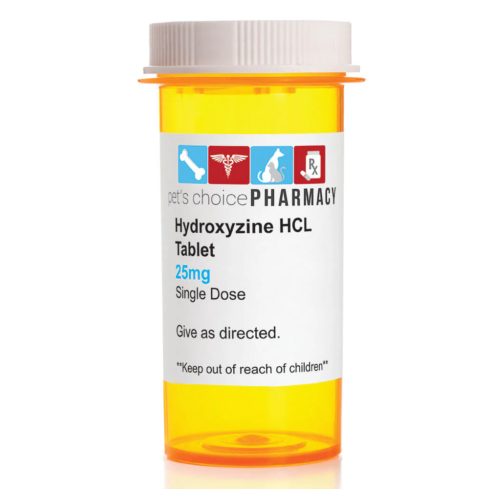 Rx Hydroxyzine HCl (Generic) Tablets for Dogs & Cats