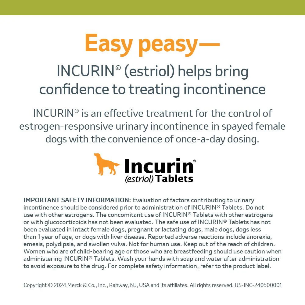 Rx Incurin (estriol) 1 mg Tablets for Dogs - Image 4