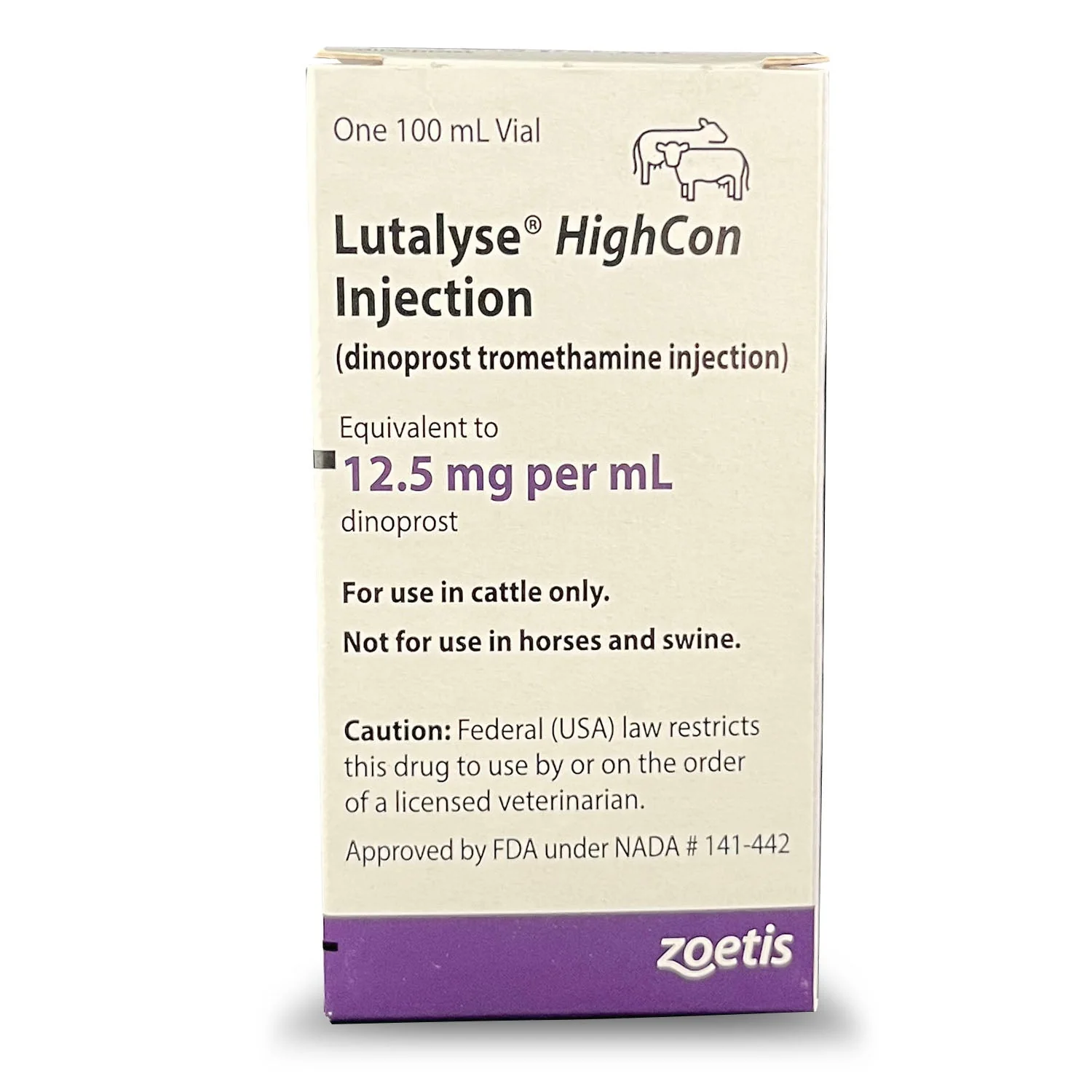 Rx Lutalyse HighCon Injection 100ml – Estrous Synchronization & Reproductive Management for Cattle