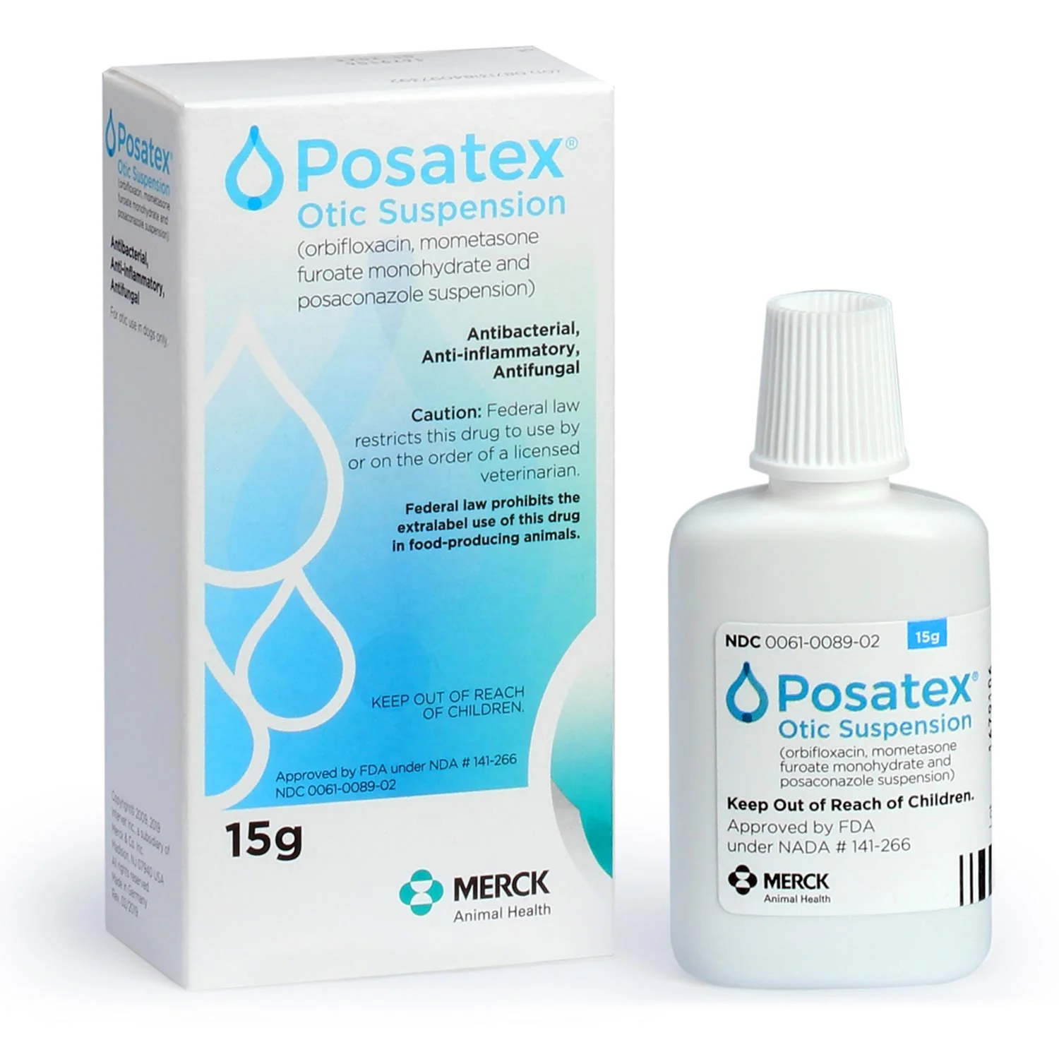 Rx Posatex Otic Suspension for Dogs, 15 gm Bottle - Image 3