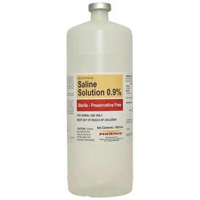 Rx Veterinary Saline Solution (Generic) 0.9% x 1000 mL