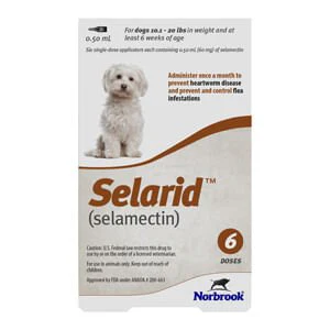 Rx Selarid (selamectin) Canine Topical Flea & Heartworm Prevention for Dogs