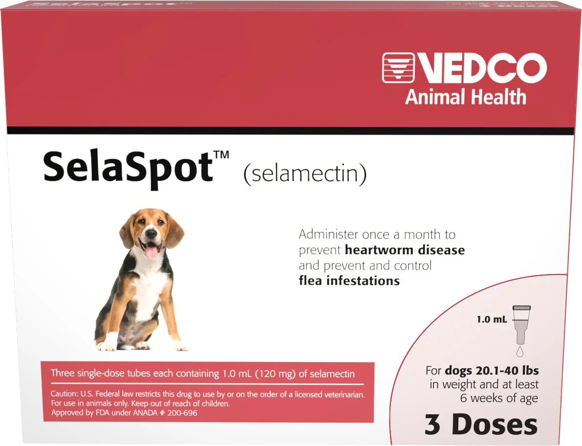 Rx SelaSpot (selamectin) Once-A-Month Flea & Heartworm Topical Solution for Dogs - Image 5