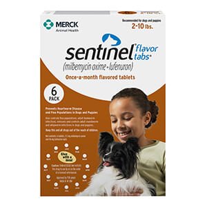 Rx Sentinel® Once-a-month Flavor Tabs® for Dogs, 6 Pack - Image 2