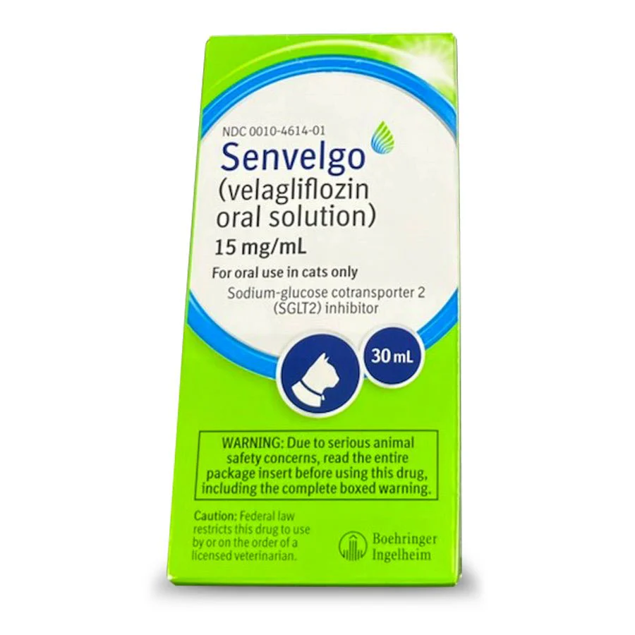 Rx Senvelgo (velaglifozin oral solution) Oral Hypoglycemic for Cats, 15mg/ml, 30ml