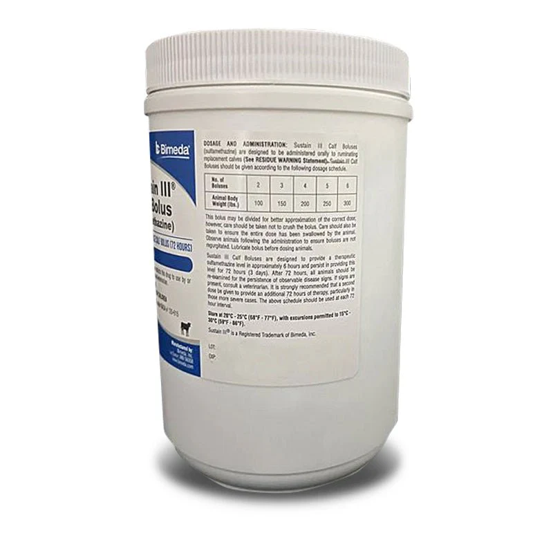 Rx Sustain III Bolus (sulfamethazine) Sustained Release Bolus (72 Hours) for Calves - Image 2