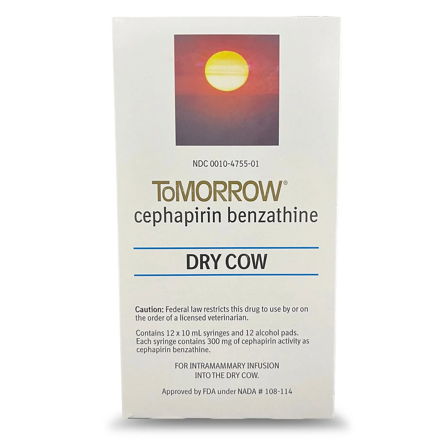 Rx ToMORROW (Cephapirin Benzathine) Dry Cow Mastitis Treatment for Dairy Cows, 10 mL Syringes