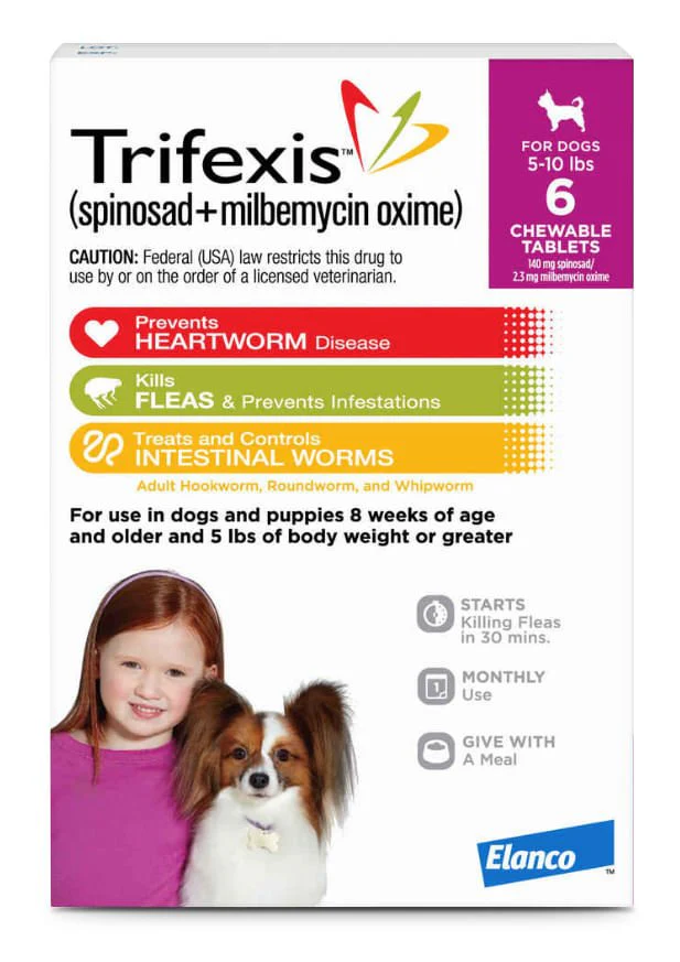 Rx Trifexis Chewable Monthly Tablets for Dogs
