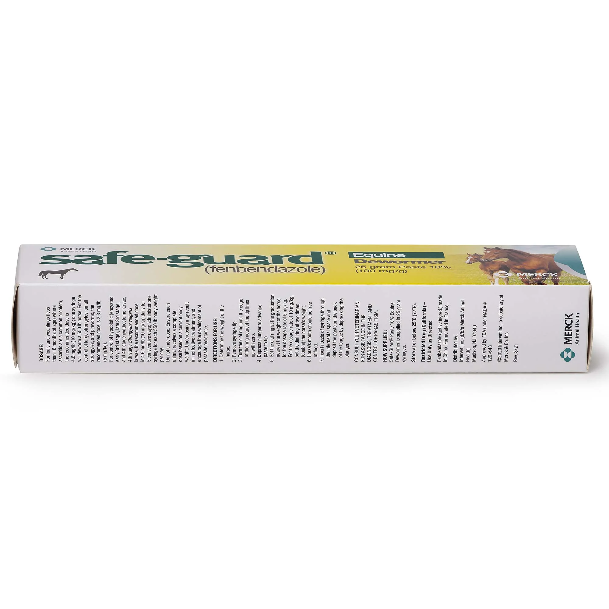 Safe-Guard 10% Fenbendazole Horse Dewormer Paste, 25g – Broad-Spectrum Parasite Wormer - Image 3