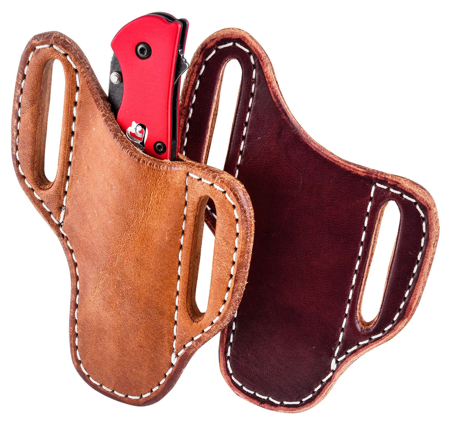 San Saba Leather Pancake Angled Knife Sheath - Image 16