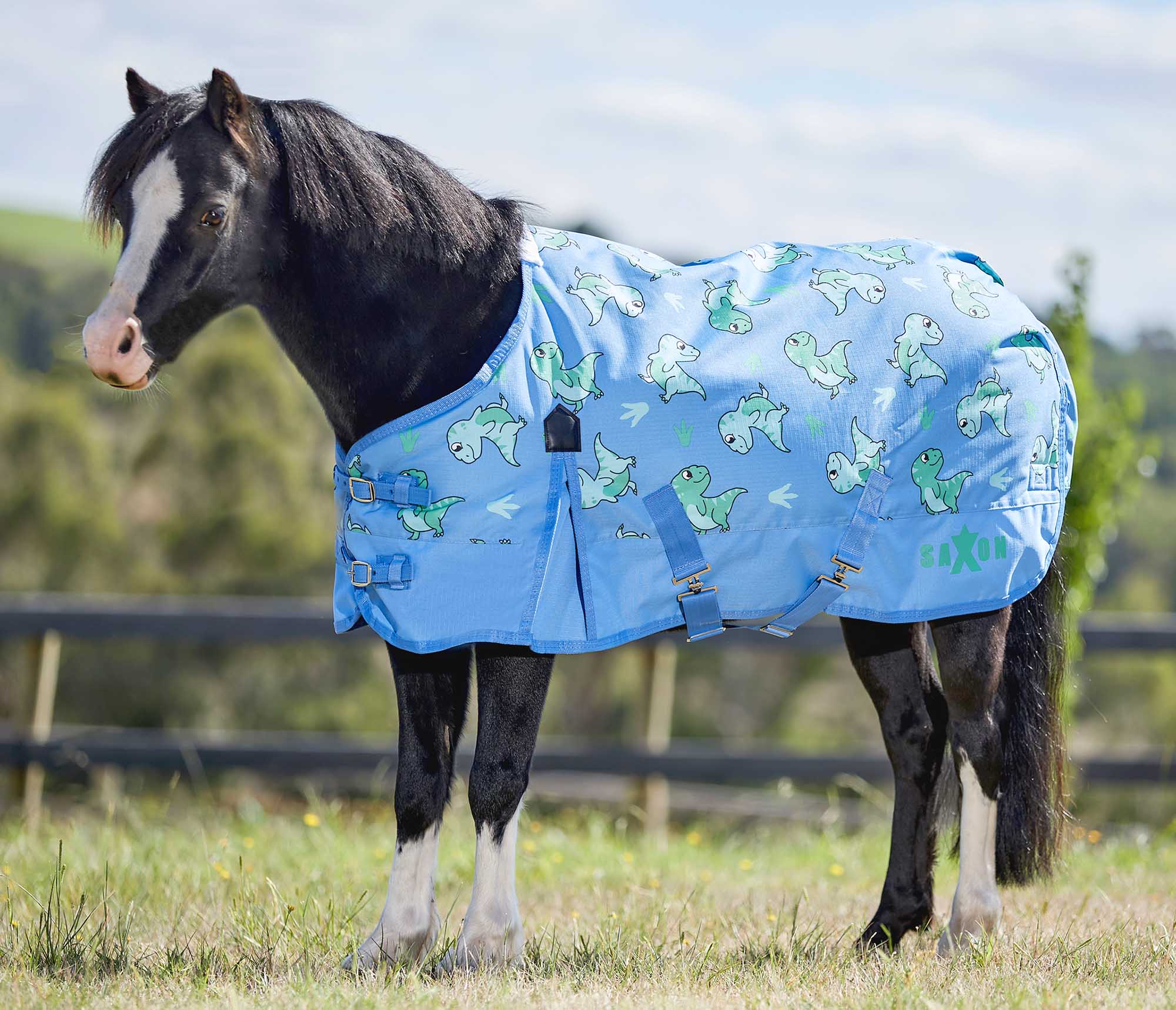 Saxon Pony 600 Denier Standard Neck Turnout Sheet, 0 Grams - Image 3