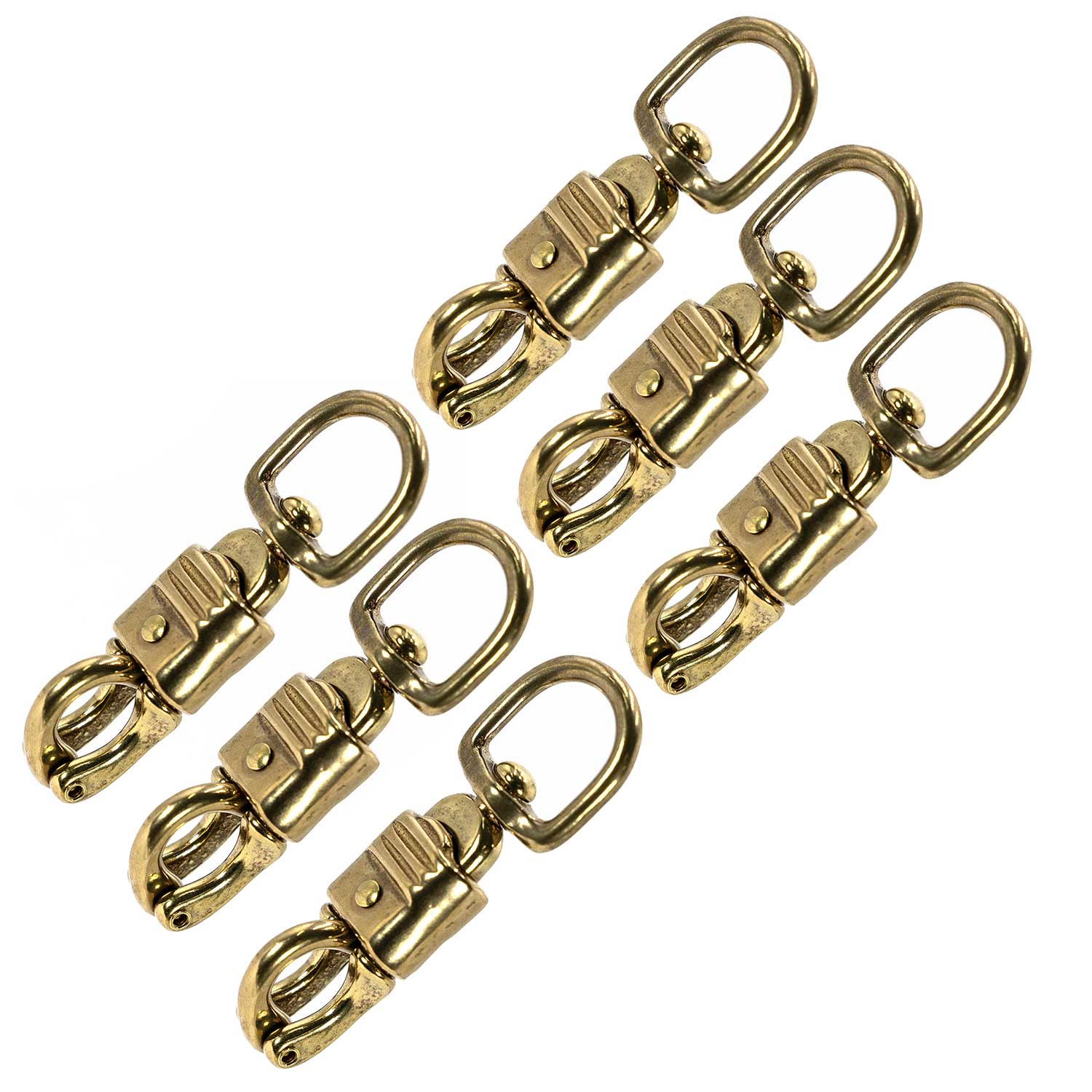 Jeffers Round Eye Brass Panic Snap, 3/4" x 3-5/8" - Image 4