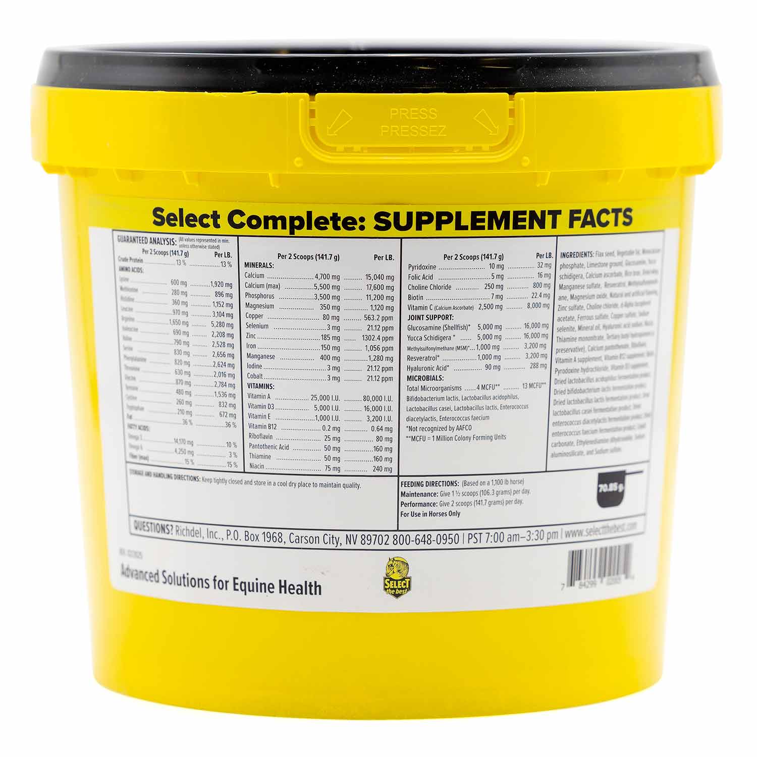 Select Complete Whole Horse Support Supplement – Joint, Hoof & Coat Health, Gut Support, Vitamins & Amino Acids for Performance and Wellness - Image 2