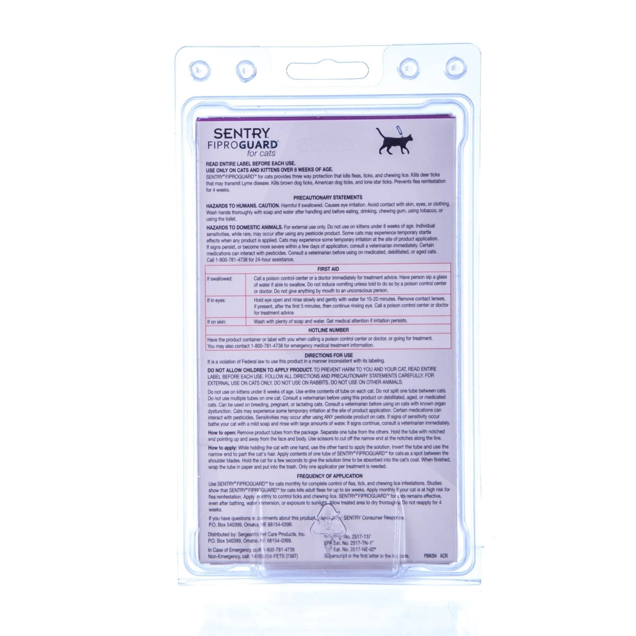 Sentry FiproGuard Flea & Tick Topical for Cats - Image 5