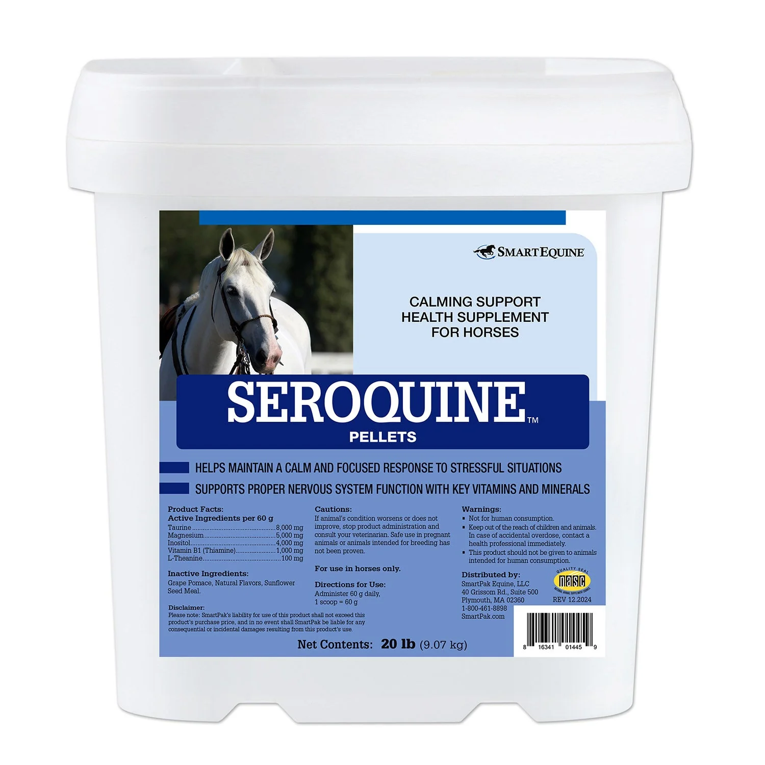 Seroquine, Calmative Support Formula for Horses, Pellets - Image 5