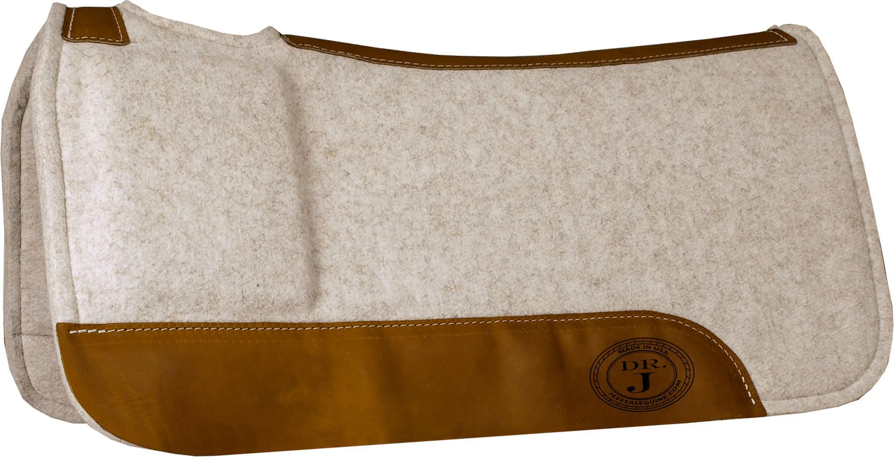 Jeffers "Shim Fit" Contoured Wool Saddle Pad, 32" x 31"