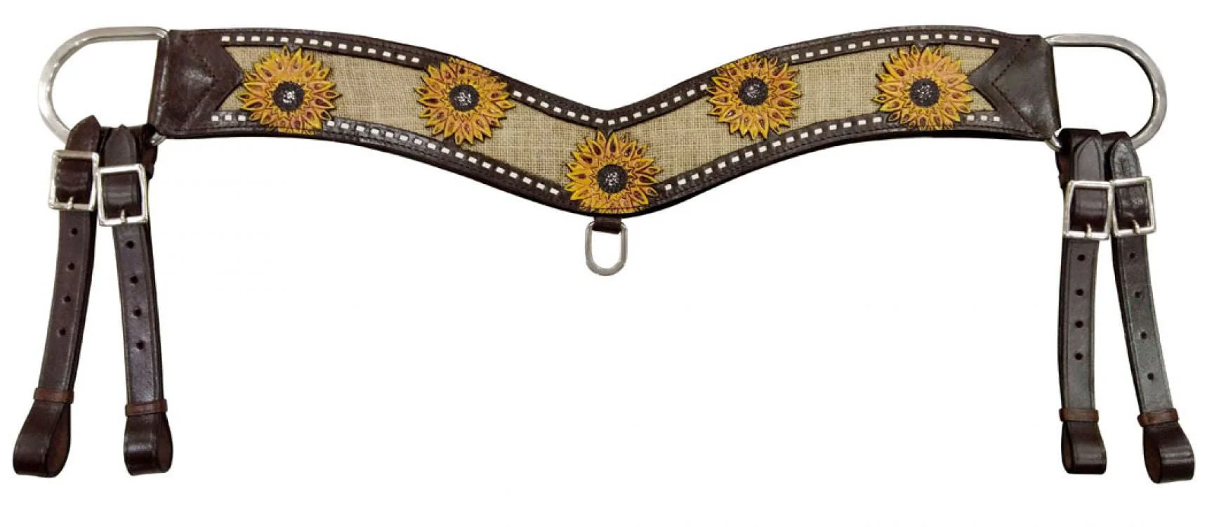 Showman Hand Painted Sunflower Tripping Collar