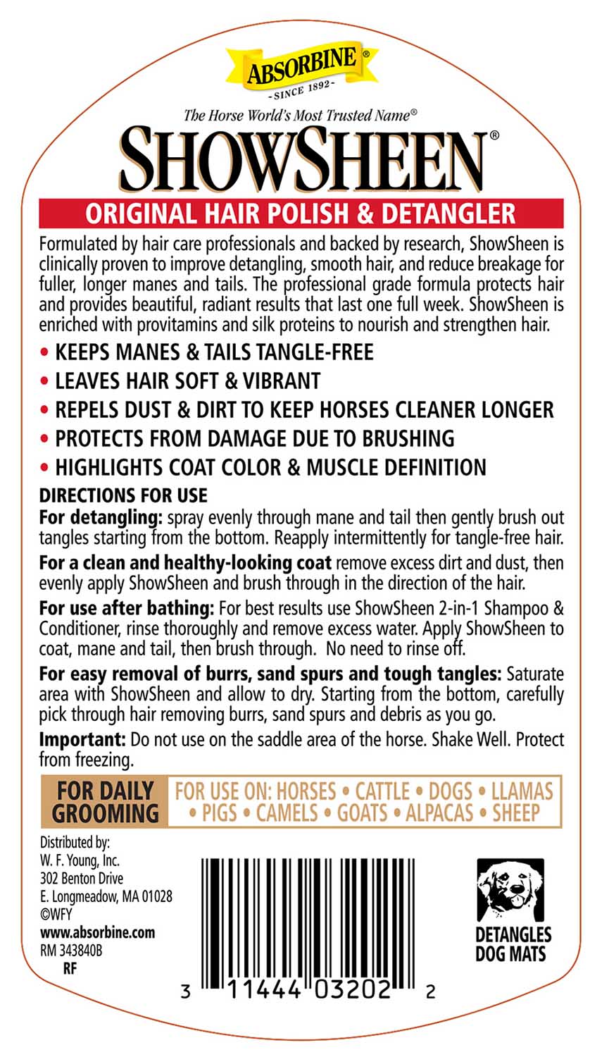 ShowSheen Hair Polish & Detangler for Horses - Image 4