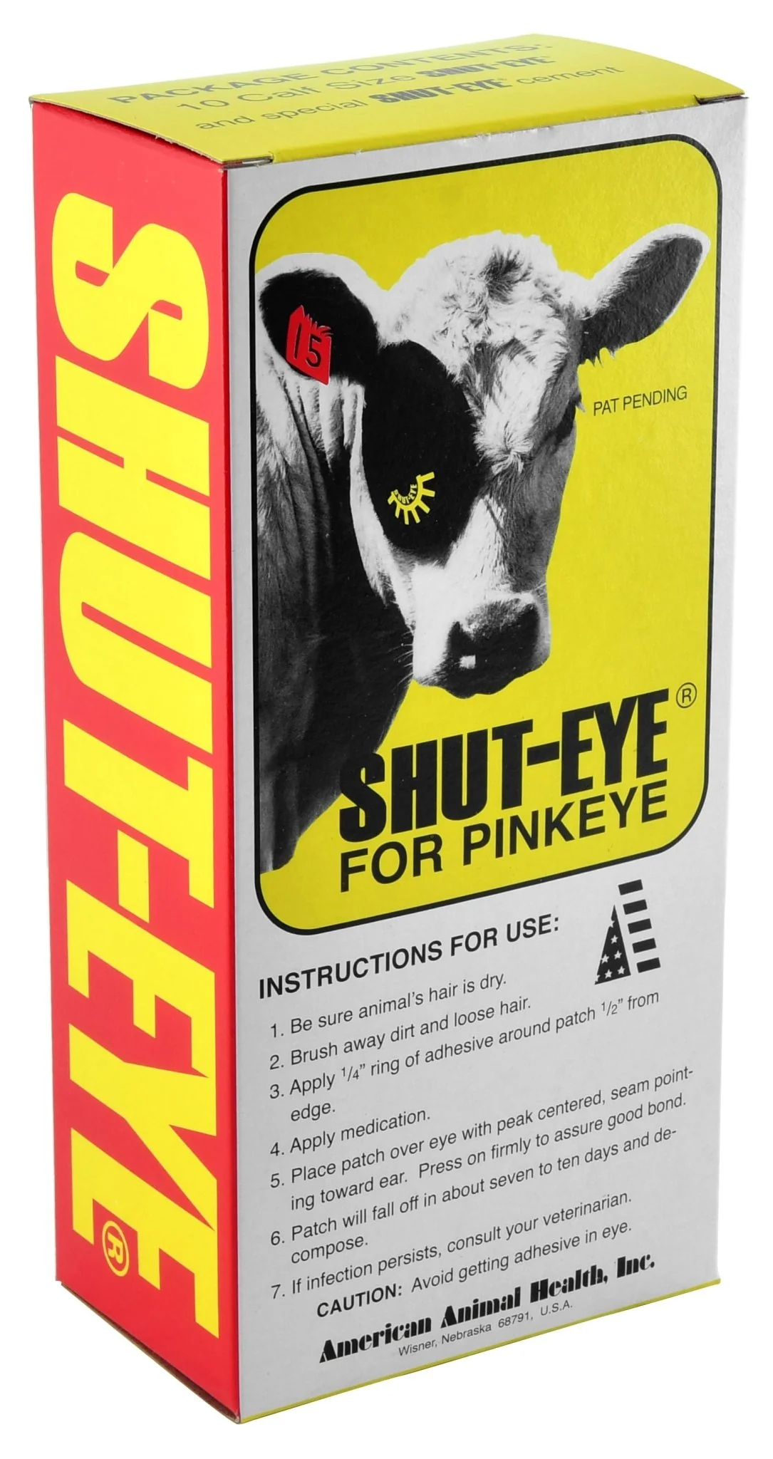 Shut-Eye Patches for Cattle Pinkeye Treatment