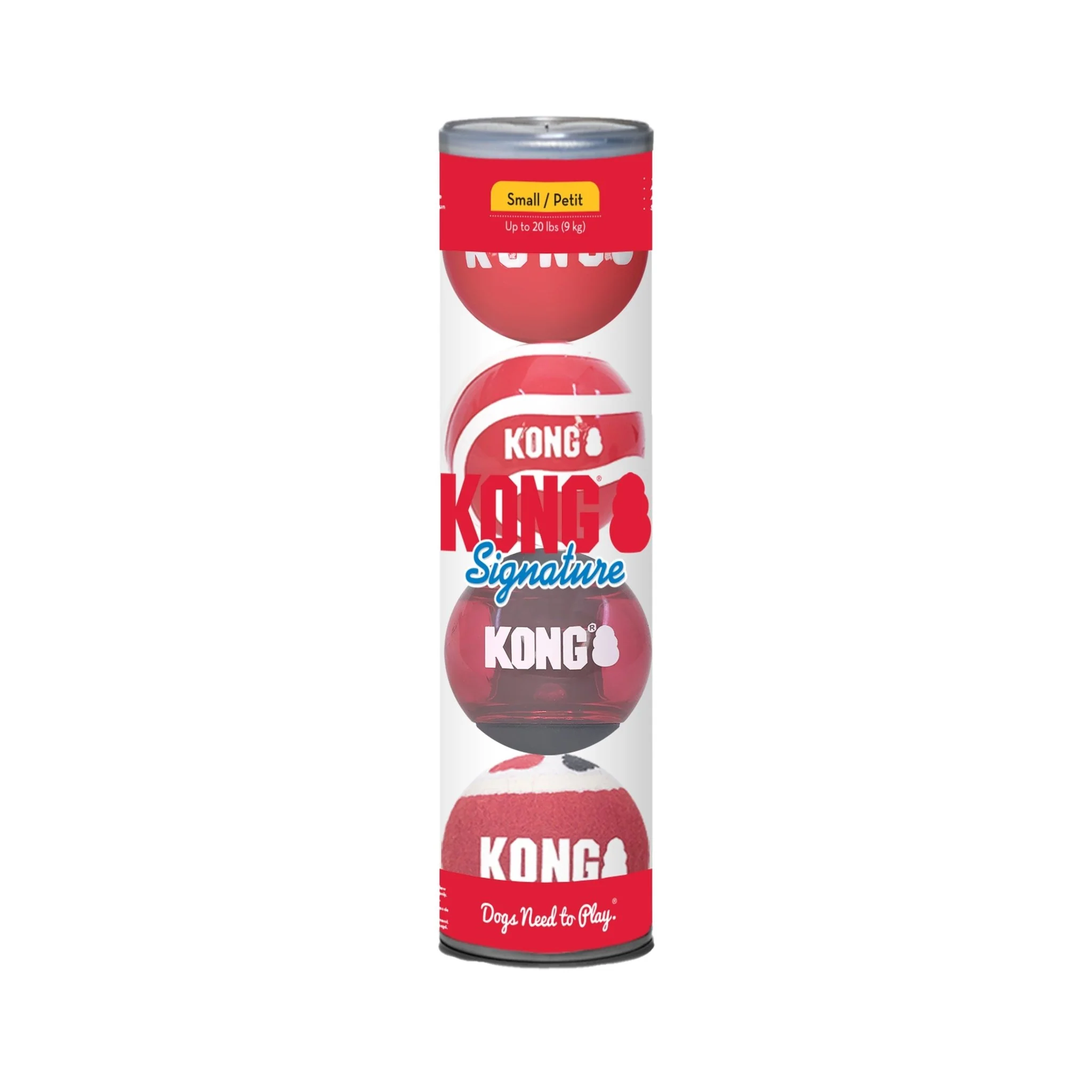 KONG Signature Fetch Dog Toy Balls, Multi-Pack - Image 8