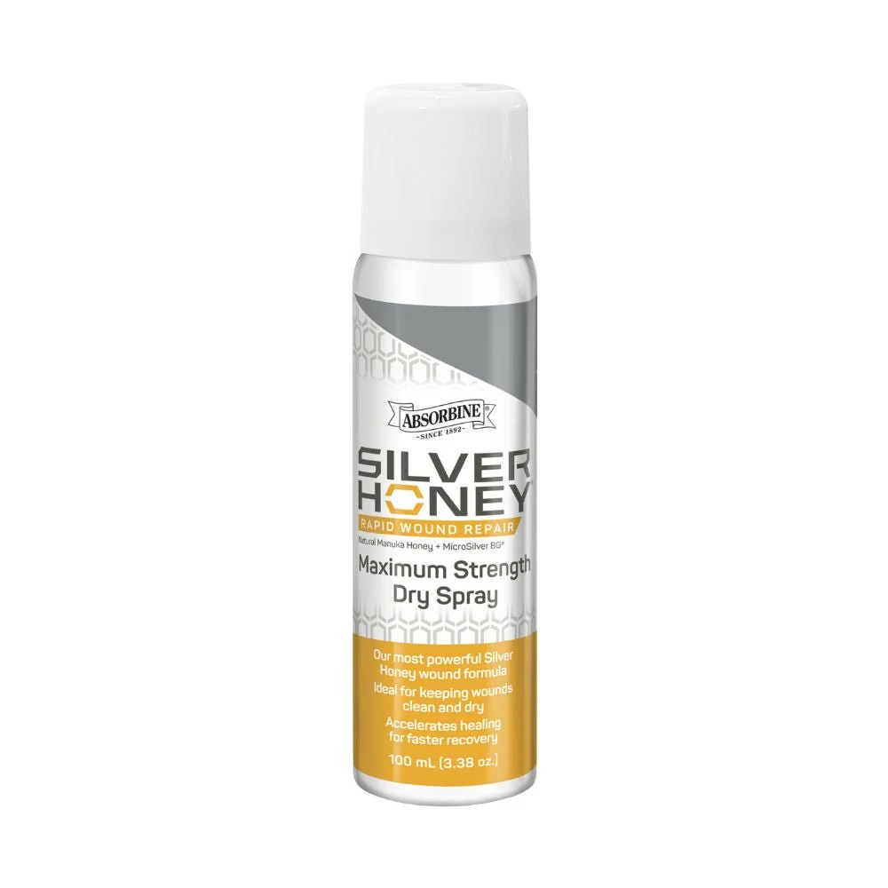 Silver Honey Rapid Wound Repair Maximum Strength Dry Spray for Horses